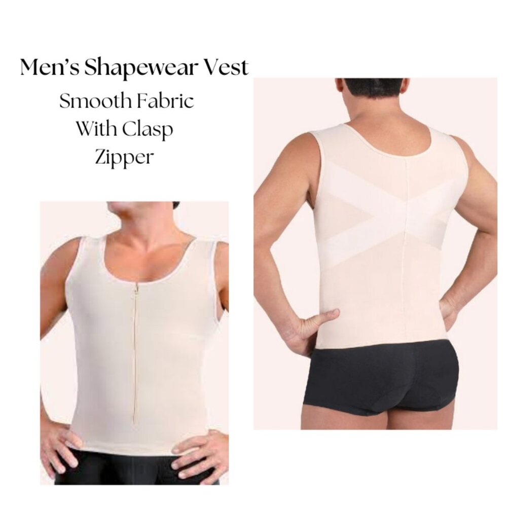 Men's Shapewear Vest in Beige